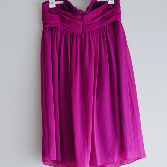 Fuscia flowy knee-length dress - Picture 4 of 6
